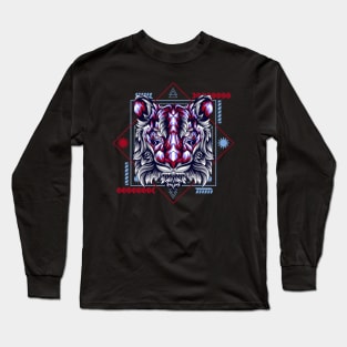 tiger face Long Sleeve T-Shirt